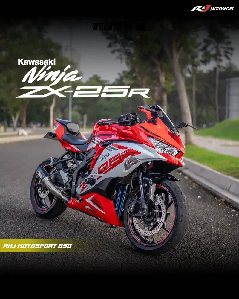 Kawasaki ZX25R ZX 25 Nik 2021 Warna Merah KM 5.000an