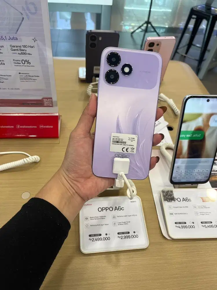 Oppo A6C 4GB* + 64 GB