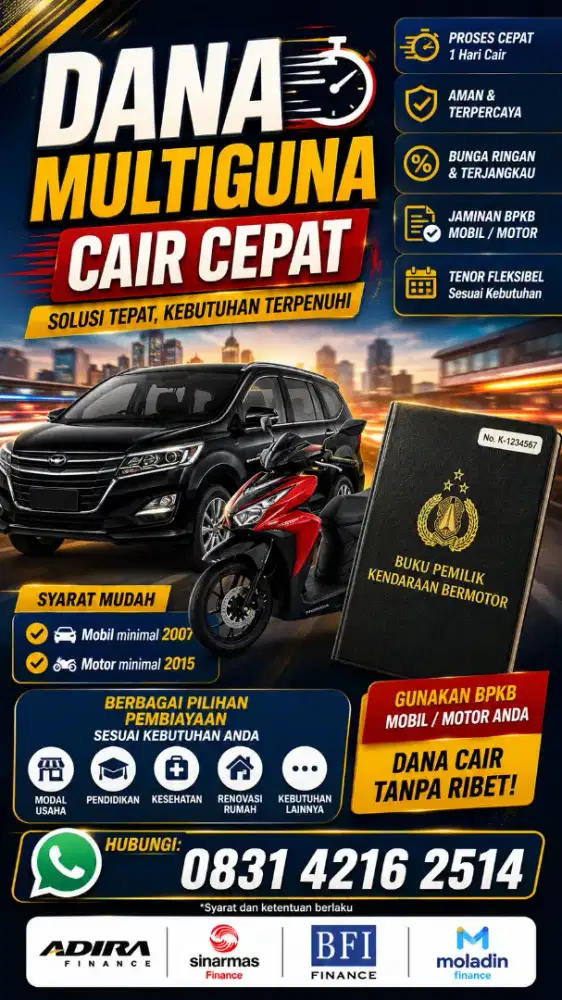 KEBUTUHAN MENDADAK ADA SOLUSINYA