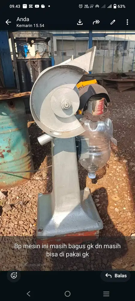 Mesin gerinda berdiri 380mm