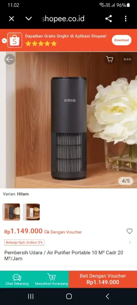 Kris Air Purifier Portable