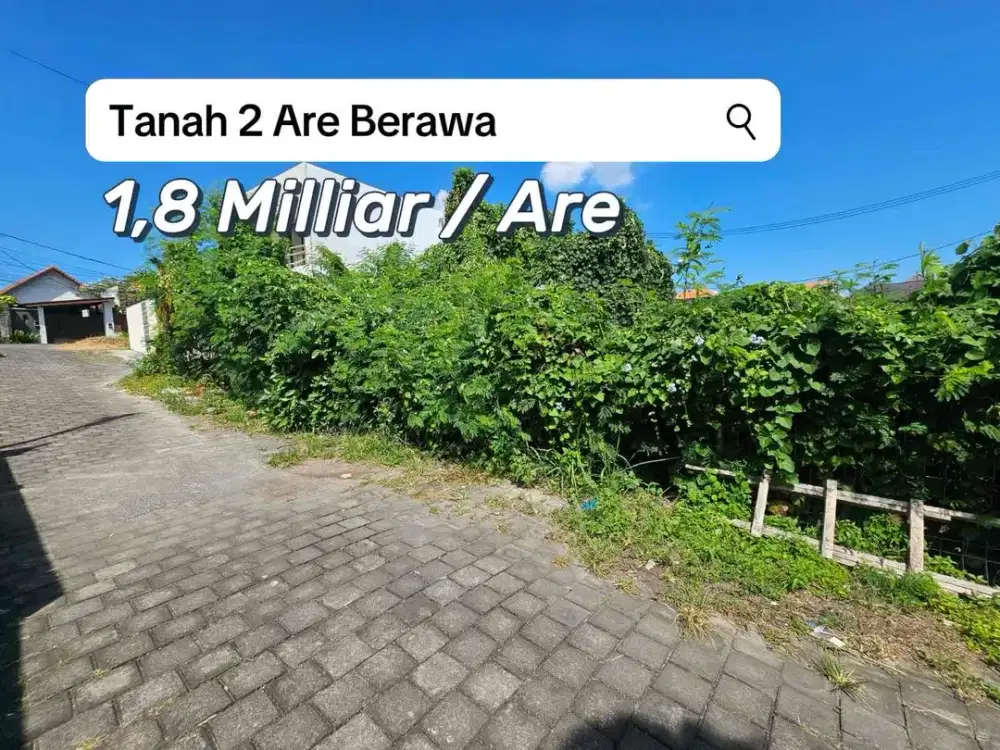 SALE Tanah 2 Are Jalan Kaki Pantai Berawa
