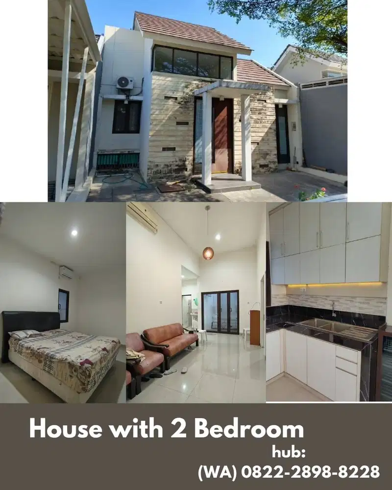 Rumah Kontrak Bulanan/ Mingguan. Full Furnish, bersih, FASUM lengkap