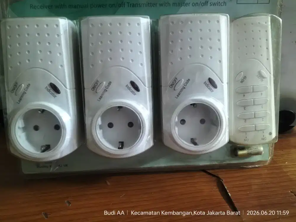 Wireless Remote Control Outlet Socket Colokan Listrik Steker