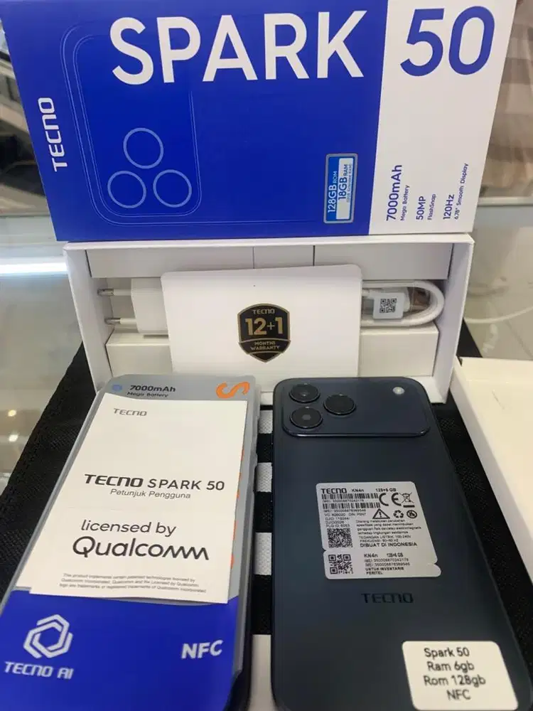 Tecno spark 50 6/128 garansi on