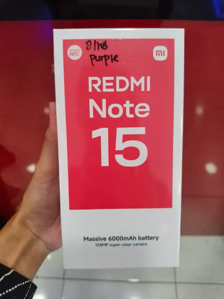 XIAOMI REDMI NOTE 15 8/128 GARANSI RESMI 15BULAN