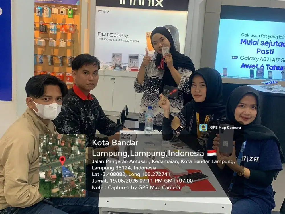 beli hp kredit 0% samsung A57 gratis jam tangan dan headset bluethoot