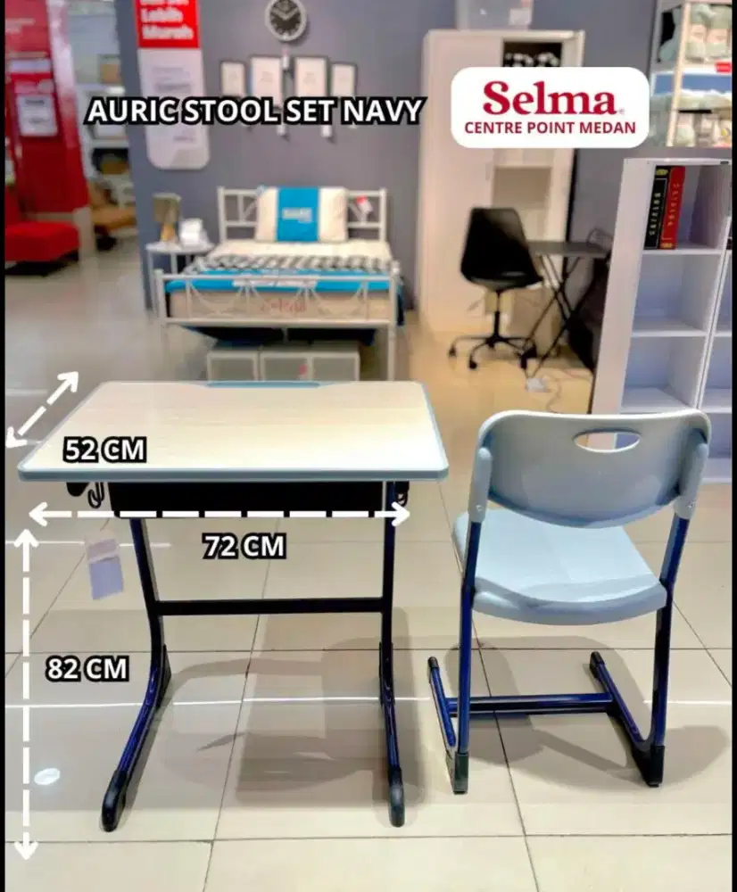 meja belajar sekolah Auric set