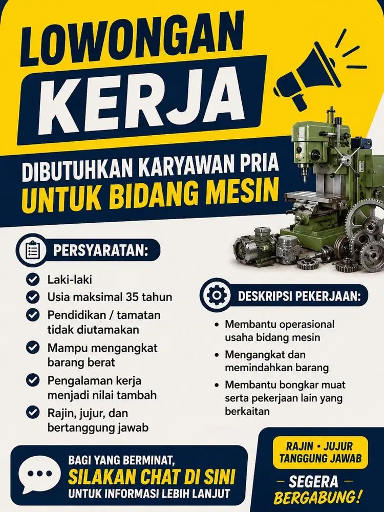 Dibutuhkan Karyawan Angkat Barang