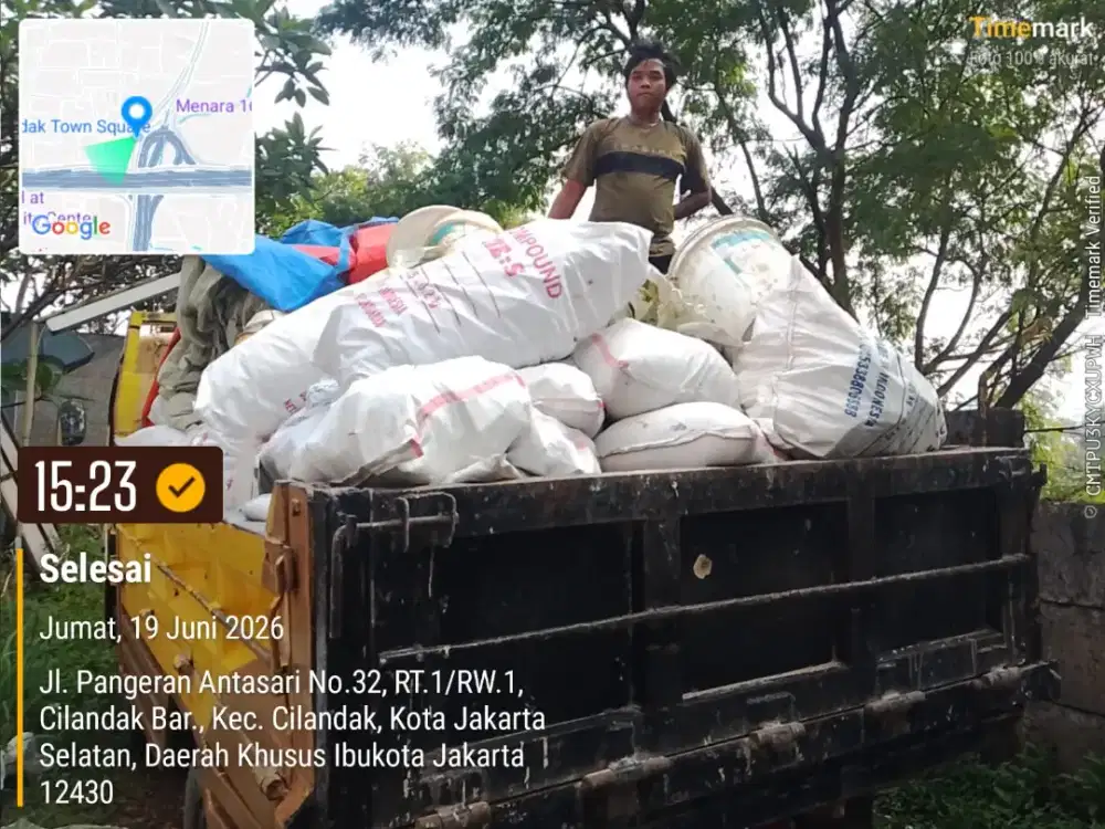 Jasa buang puing dan pengurugan
