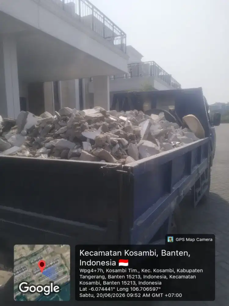 Jasa buang puing sampah proyek