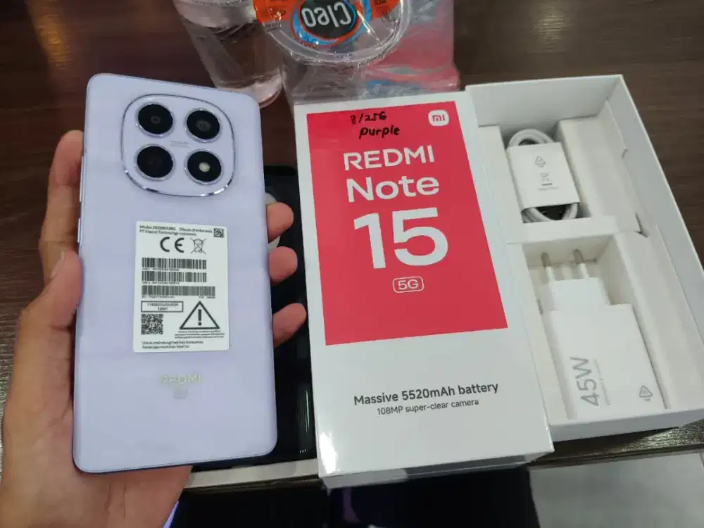 XIAOMI REDMI NOTE 15 5G 8/256 GARANSI RESMI 15BULAN