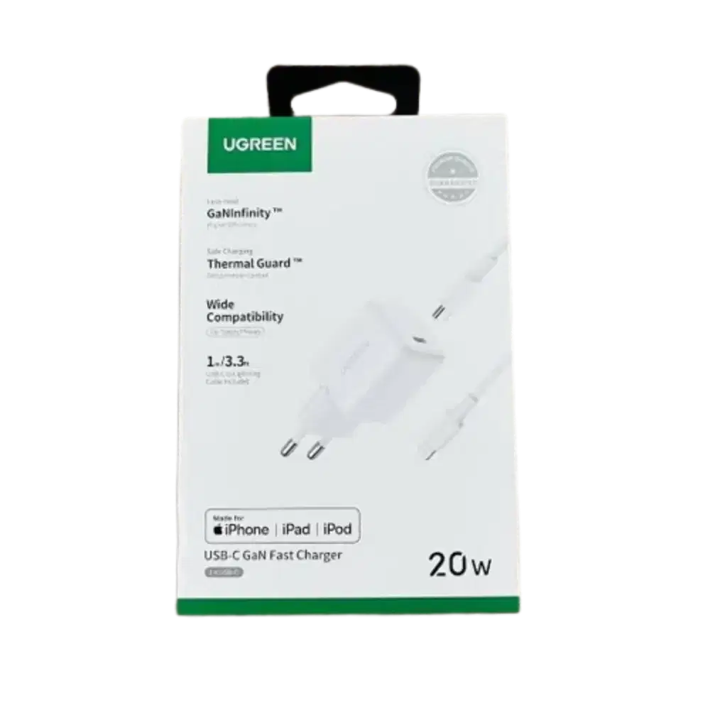 UGREEN Charger Set iP 15 20W GaN N-Series MFi 65005