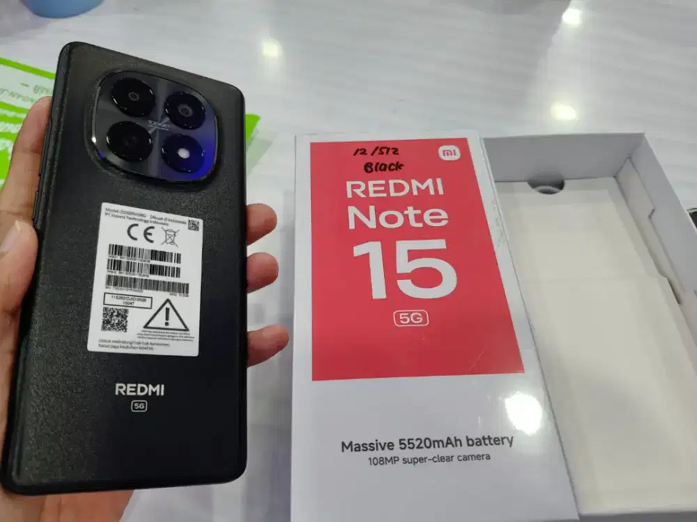 XIAOMI REDMI NOTE 15 5G 12/512 GARANSI RESMI 15BULAN