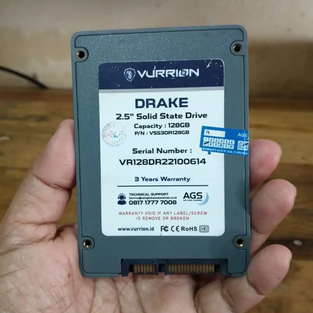 SSD Vurrion 128 GB 2.5 inch sentinel 100%