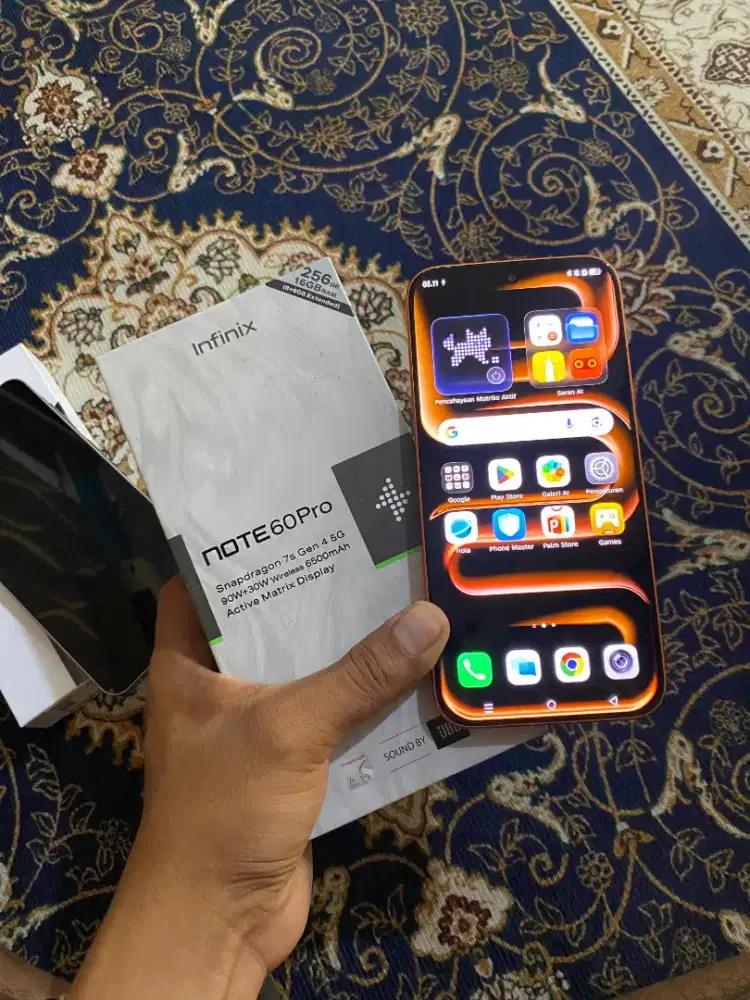 Infinix note 60 pro 5G 8/256 likenew fullset