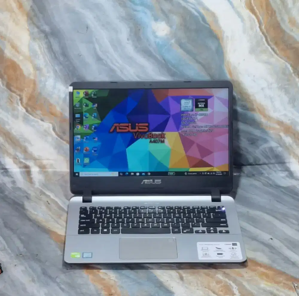 ASUS VIVOBOOK INTEL CORE i7 8550u RAM 16GB Nvidia Geforce