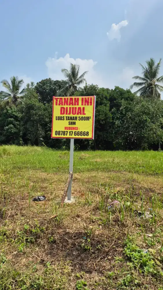 Dijual tanah dijalan raya tembong