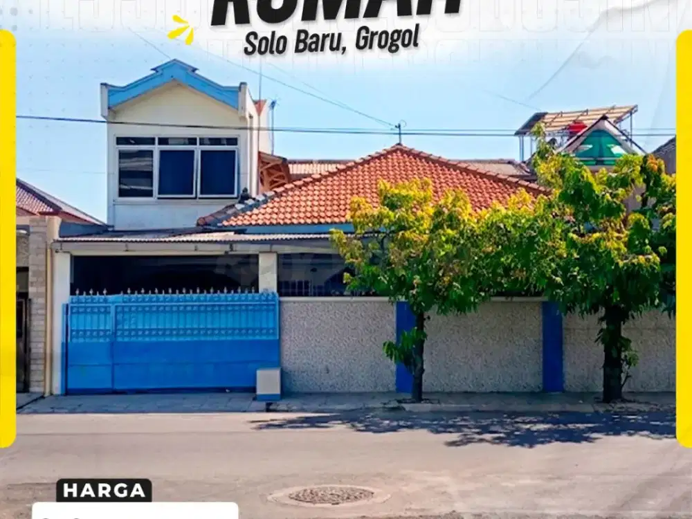 Rumah Tinggal Luas 2 Lantai Hadap Timur Strategis Siap Huni di Langenharjo Grogol Sukoharjo