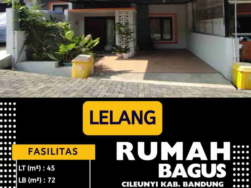 jual melalui lelang rumah bgs cileunyi