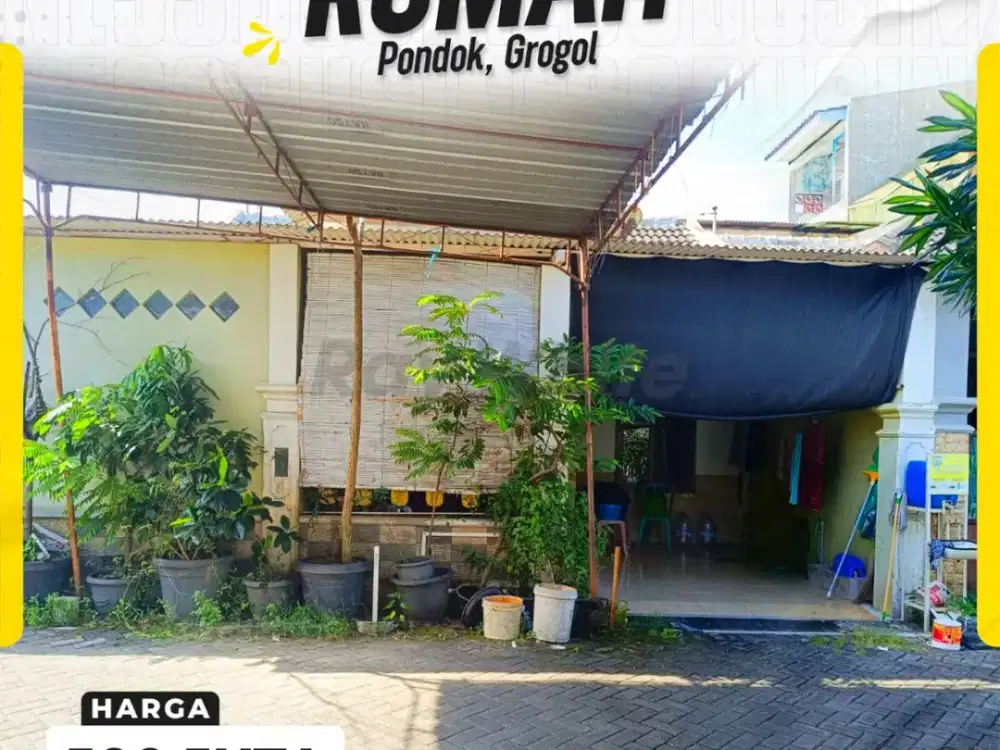 Rumah Siap Huni Sistem Cluster Aman di Perumahan Puri Permata Regency Pondok Grogol Sukoharjo