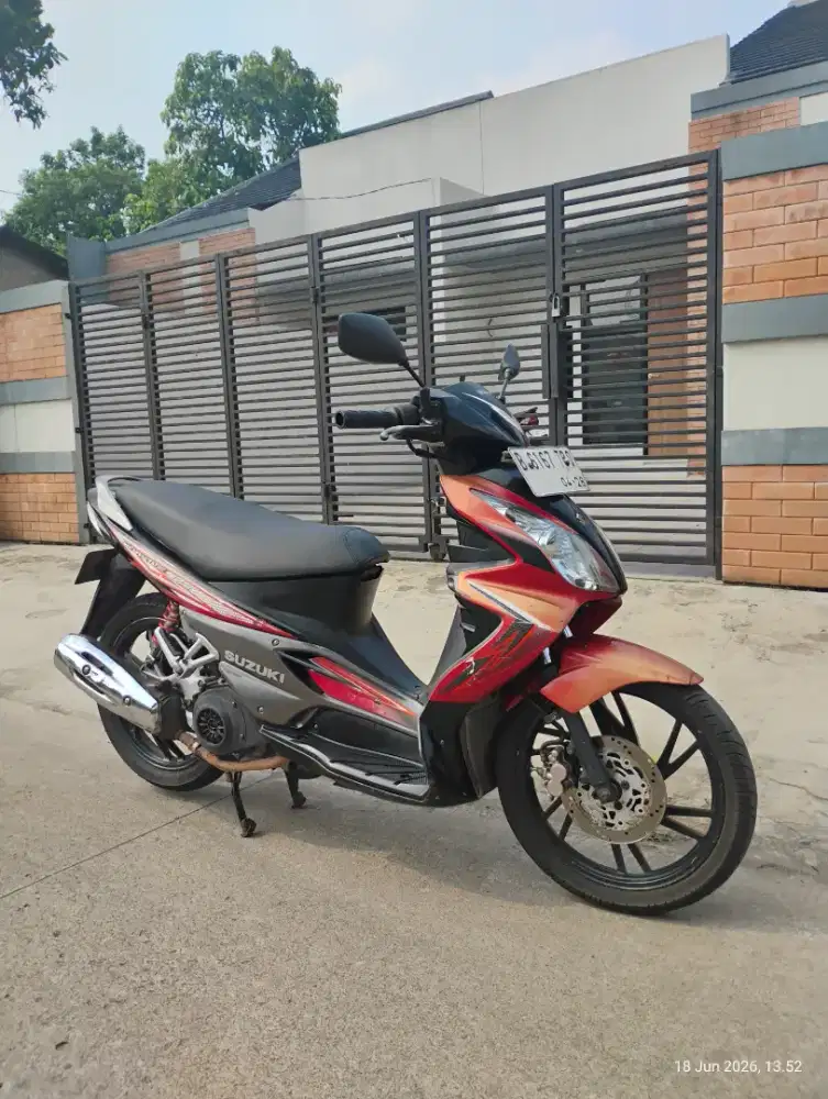 SUZUKI SKYWAVE 125 2008 MERAH HITAM ORIGINAL