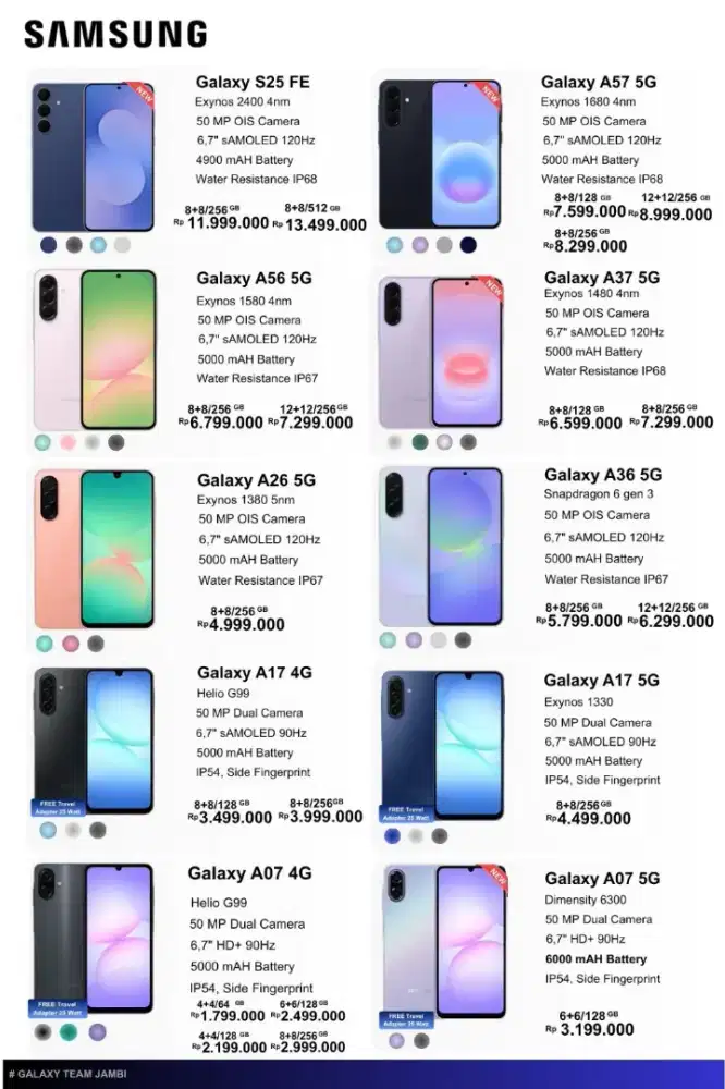 Menjual HP Android NEW Resmi Bergaransi