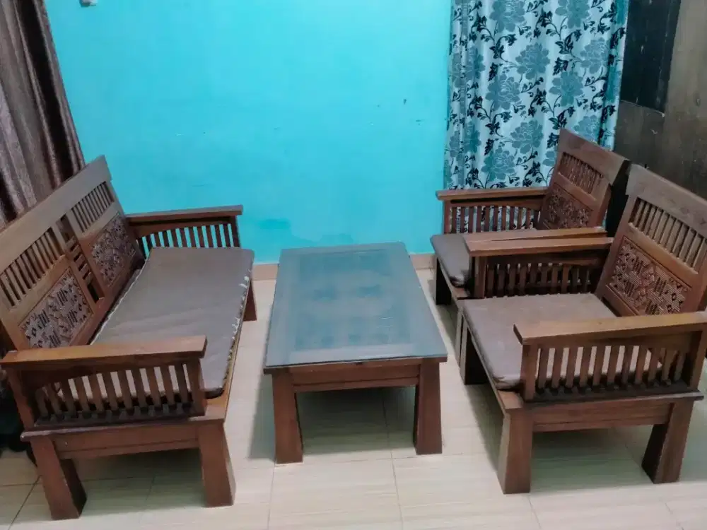Kursi meja jati