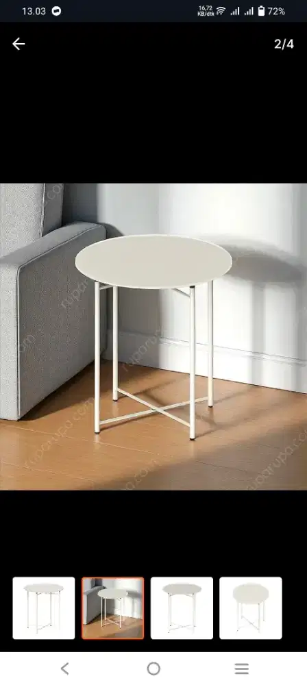 PROMO!! SELMA LIUS TEMPERRED GLASS SIDE TABLE