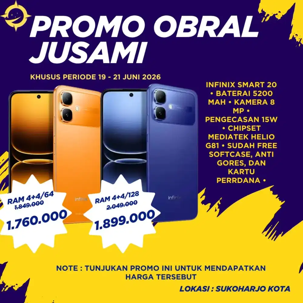 PROMO SPESIAL JUSAMI HARGA SEJUTAAN
