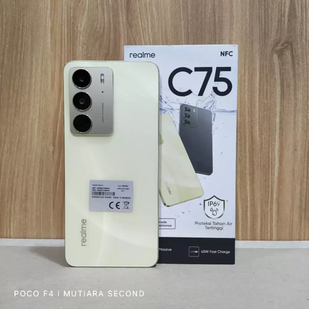 Realmi c75 8/256 fulset pemakaian pribadi