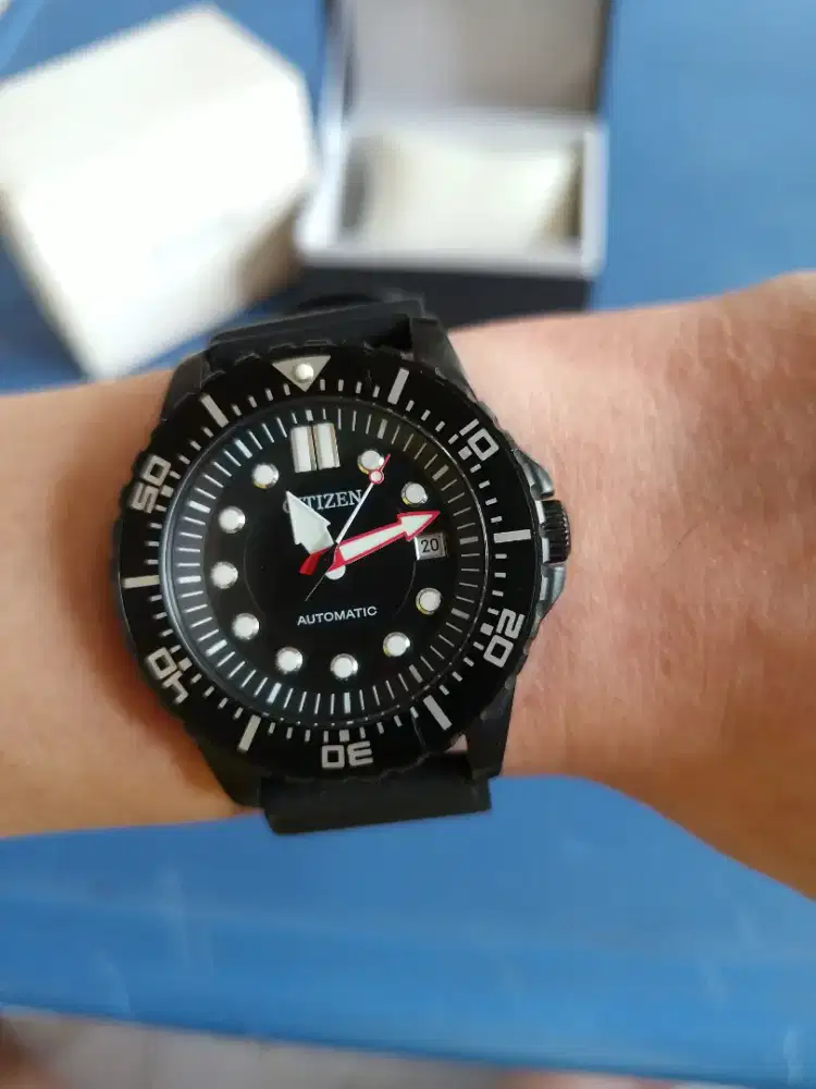 Citizen NJ0125-11E Mechanical Sports Automatic Fullset Original