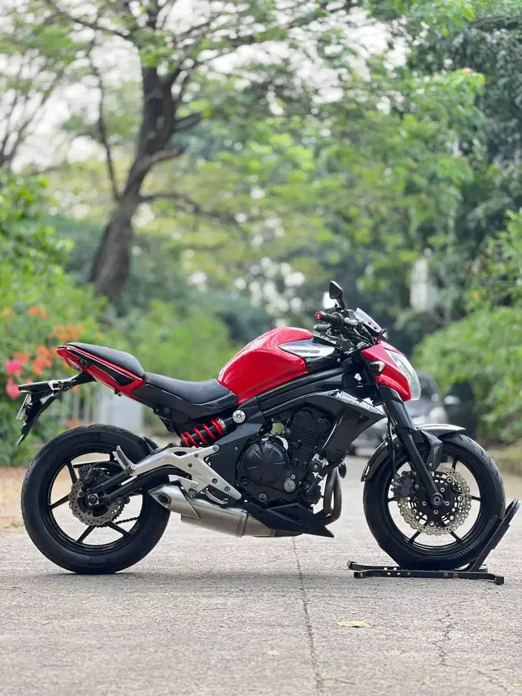 KAWASAKI ER6N 650 MERAH 2012 KM 14K PAJAK PANJANG SIAP GASPOL