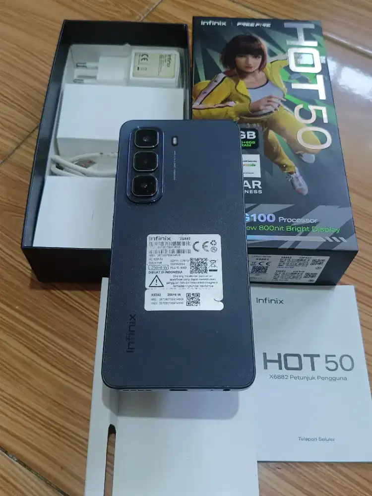Infinix Hot 50 6+6(12)/256 Fullset Full Ori