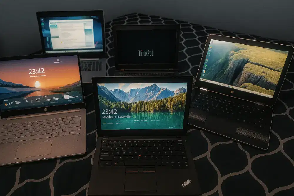 Laptop Second Berkualitas Murah Siap Pakai untuk Kerja & Kuliah