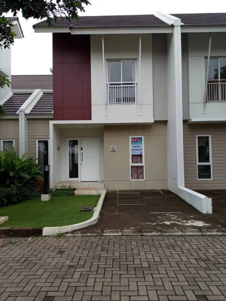 Disewakan rumah 2 lt 2 KT di cluster Advani, Summarecon Karawang