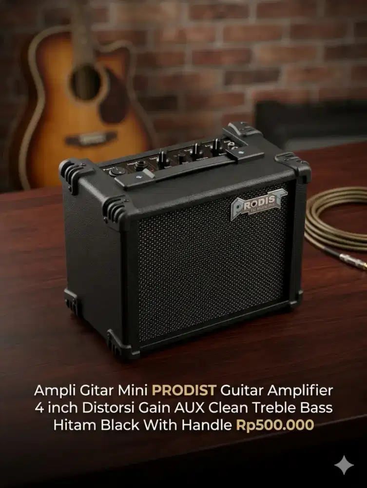 Ampli Gitar Mini PRODIST Guitar Amplifier 4 inch Distorsi Clean
