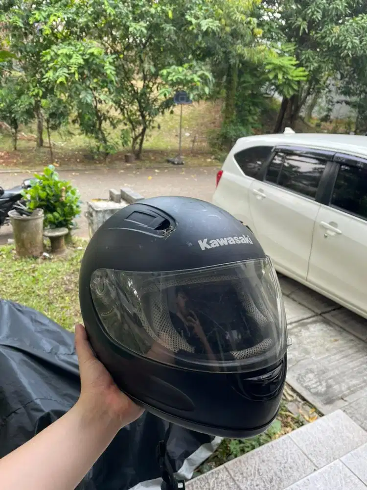 helm kawasaki motor