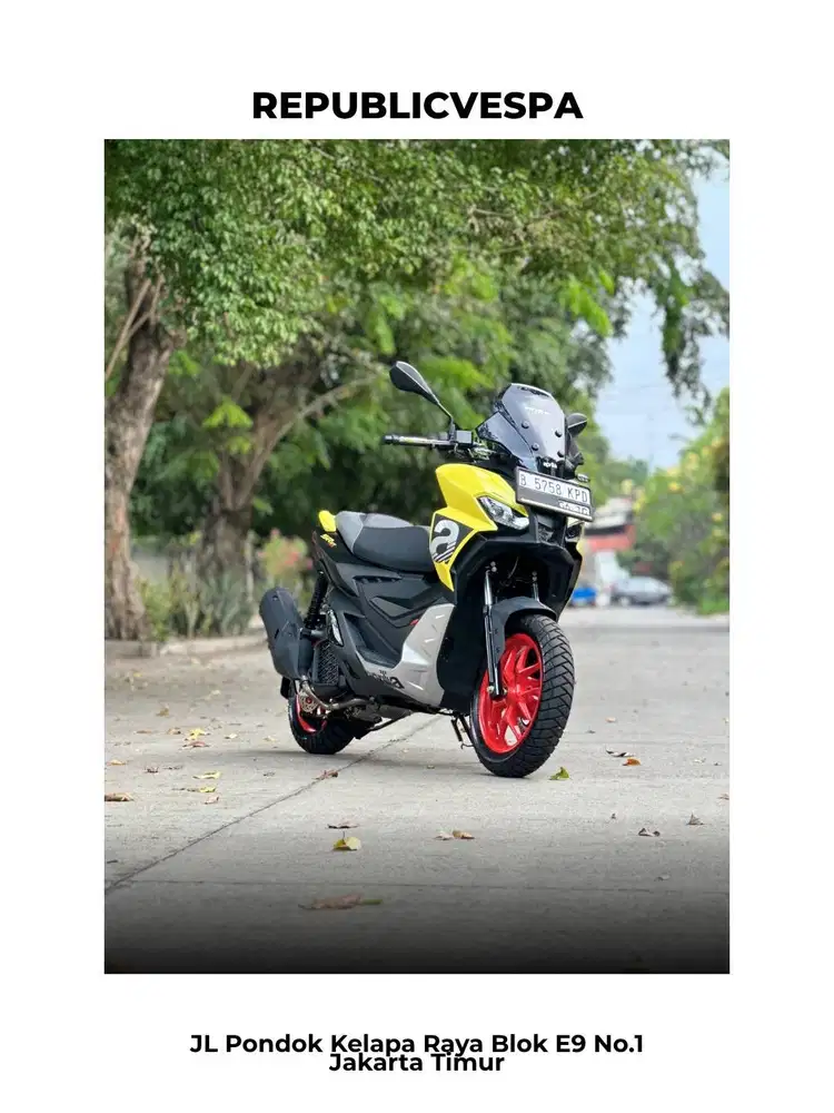 APRILIA SR GT 200 S TH 2024 WARNA STREET GOLD MATTE Perfect Condition