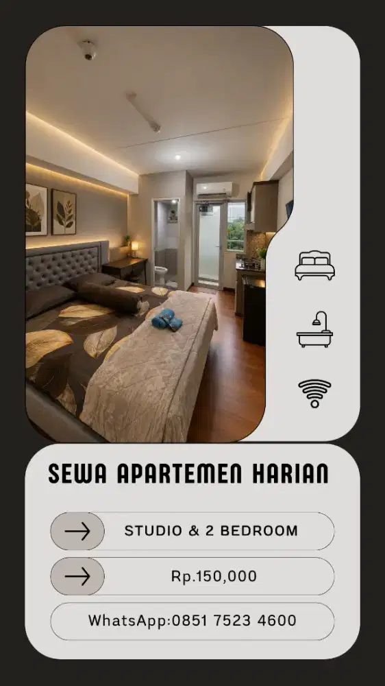 sewa apartemen harian green Pramuka city Jakarta pusat
