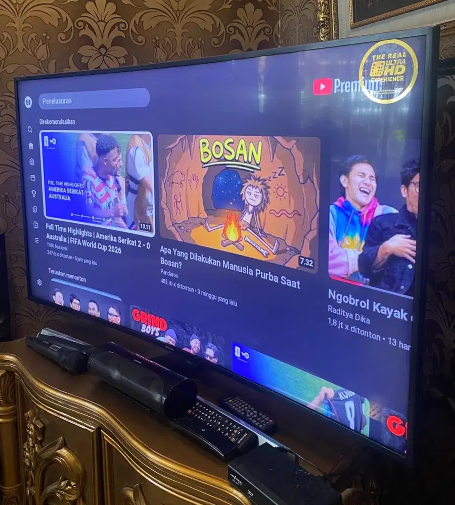 Jual TV Bekas Samsung 55 Inch Curved JU6600K