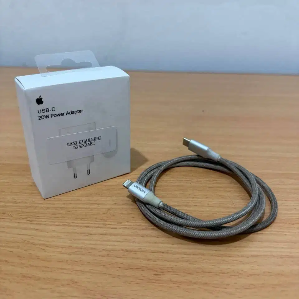 Kabel Charger iPhone Full Set C to Lightning MFI Ugreen