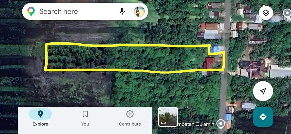Dijual tanah murah 6043 M2