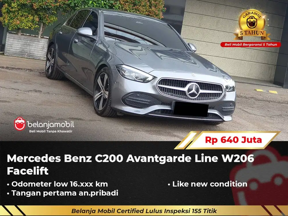 [LOW KM 16RB] Mercedes Benz Mercy C 200 C200 Avantgarde W206 2022/2023