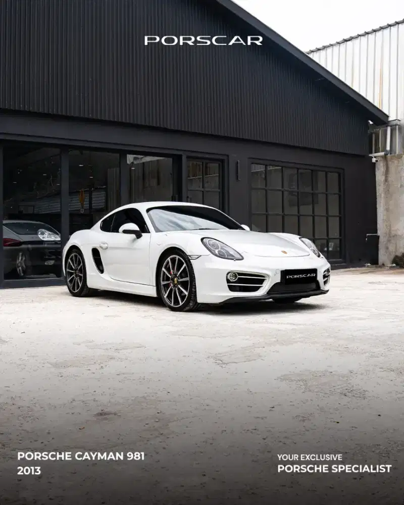PORSCHE CAYMAN 981 PUTIH 2013 LOW ODO