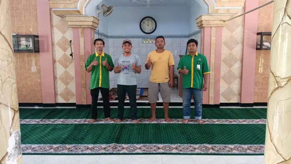 Karpet Masjid Tipe Elmaz Hijau Bintik