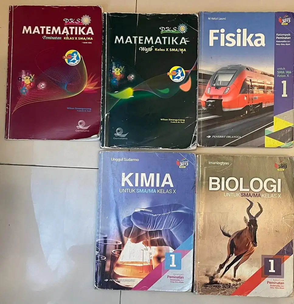 Buku kelas 10 mtk fisika kimia biologi