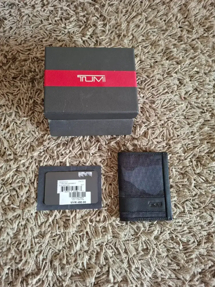 Card holder wallet / dompet merk tumi original.. camo edition..fullset