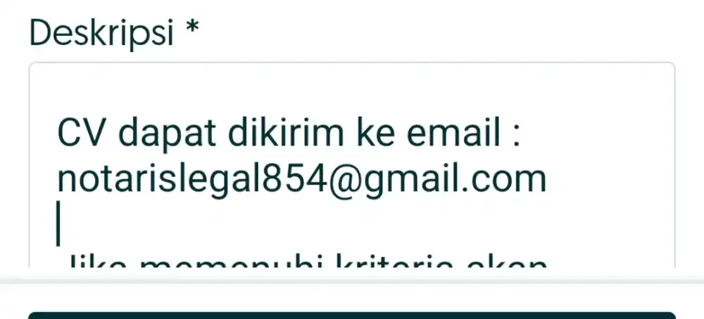 Dibutuhkan Staf Notaris