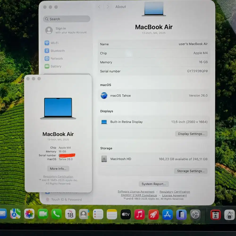Macbook Air M4 13 Inch Ram 16 Ssd 256 Sky Blue buat desain editing